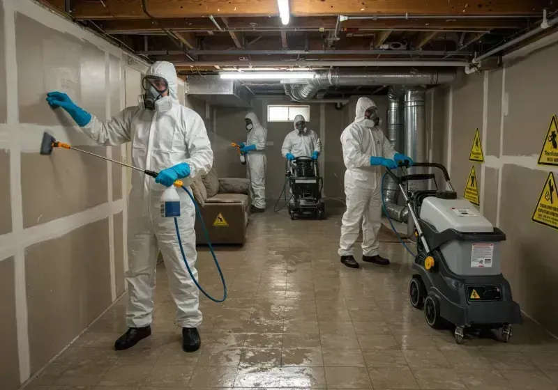 Basement Moisture Removal and Structural Drying process in Terra Alta, WV